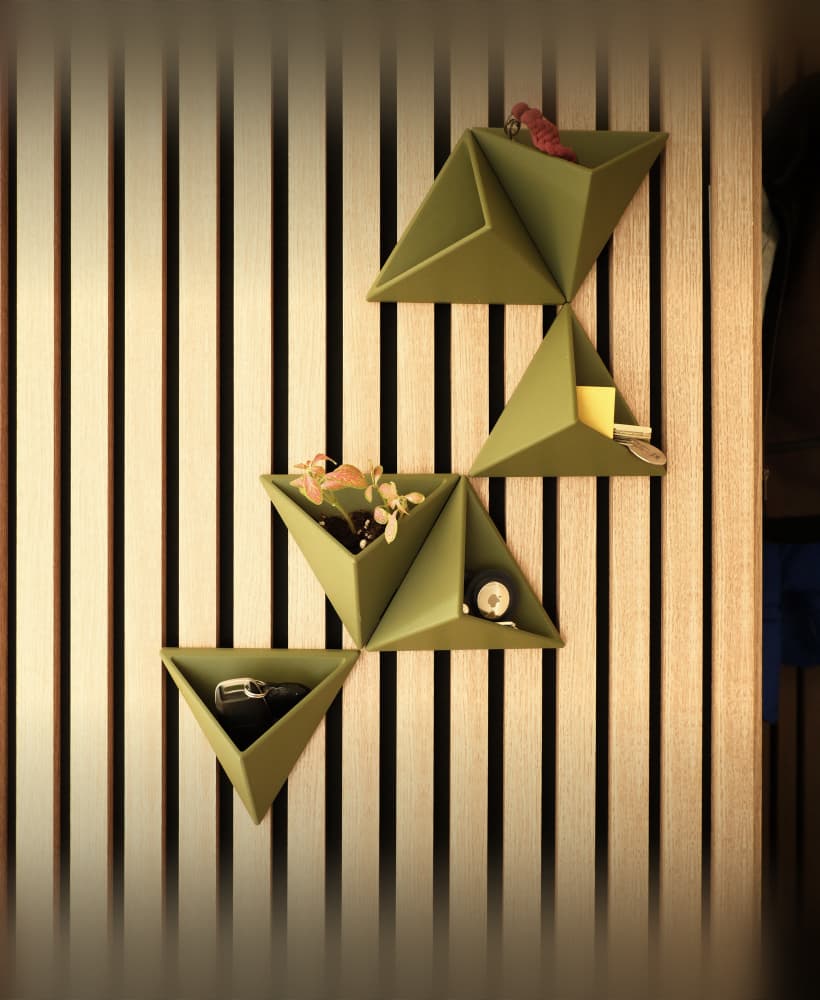 Triangles – Modular Wall Organizer 3d model