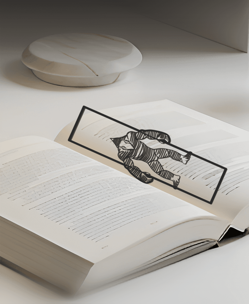 Abominable Bookmark, Creative Bookmark, Gift Idea 3d model