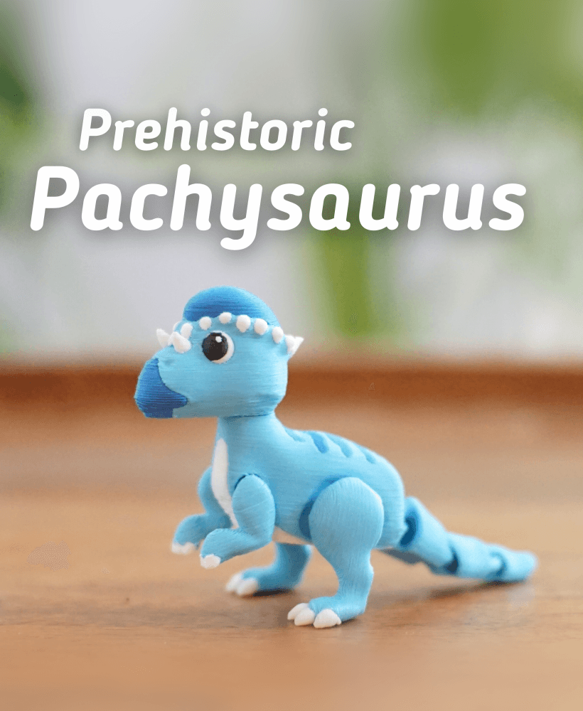 Prehistoric Pachysaurus - Articulated Fidget Dino - Ludo Flexy 3d model