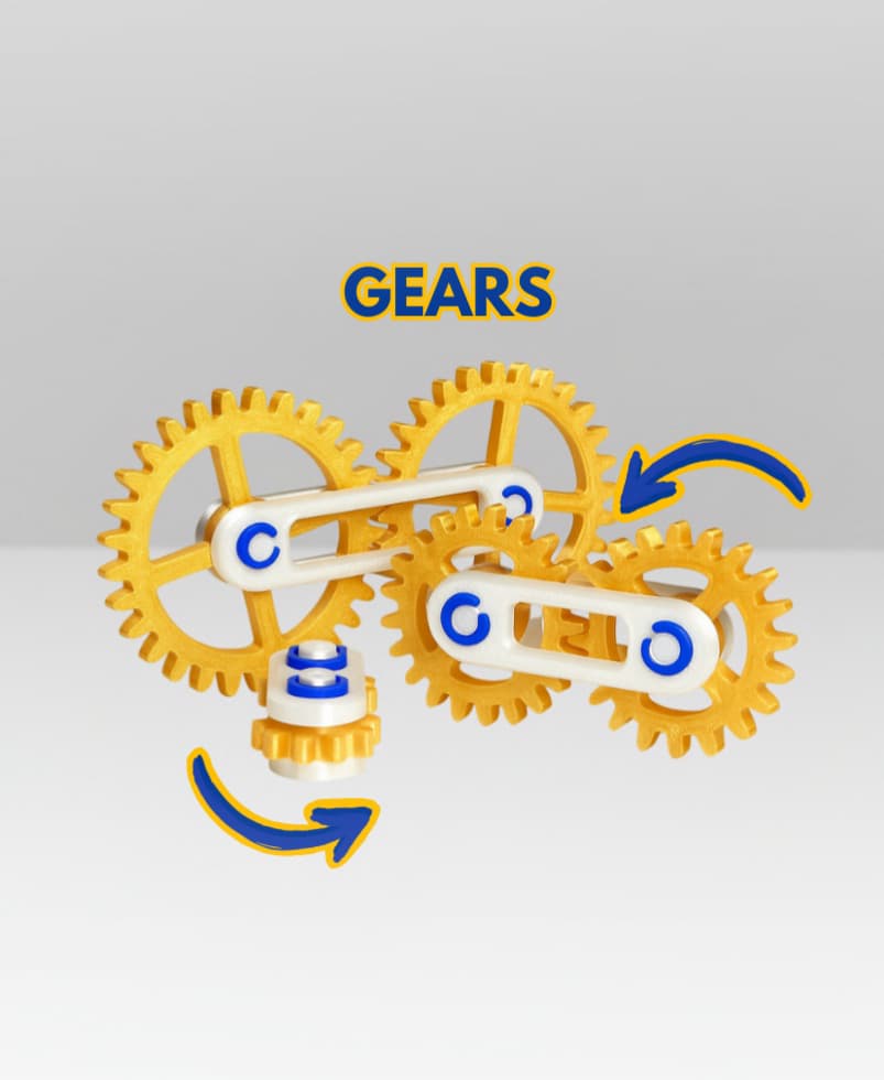 MODULAR GEARS TOY 3d model