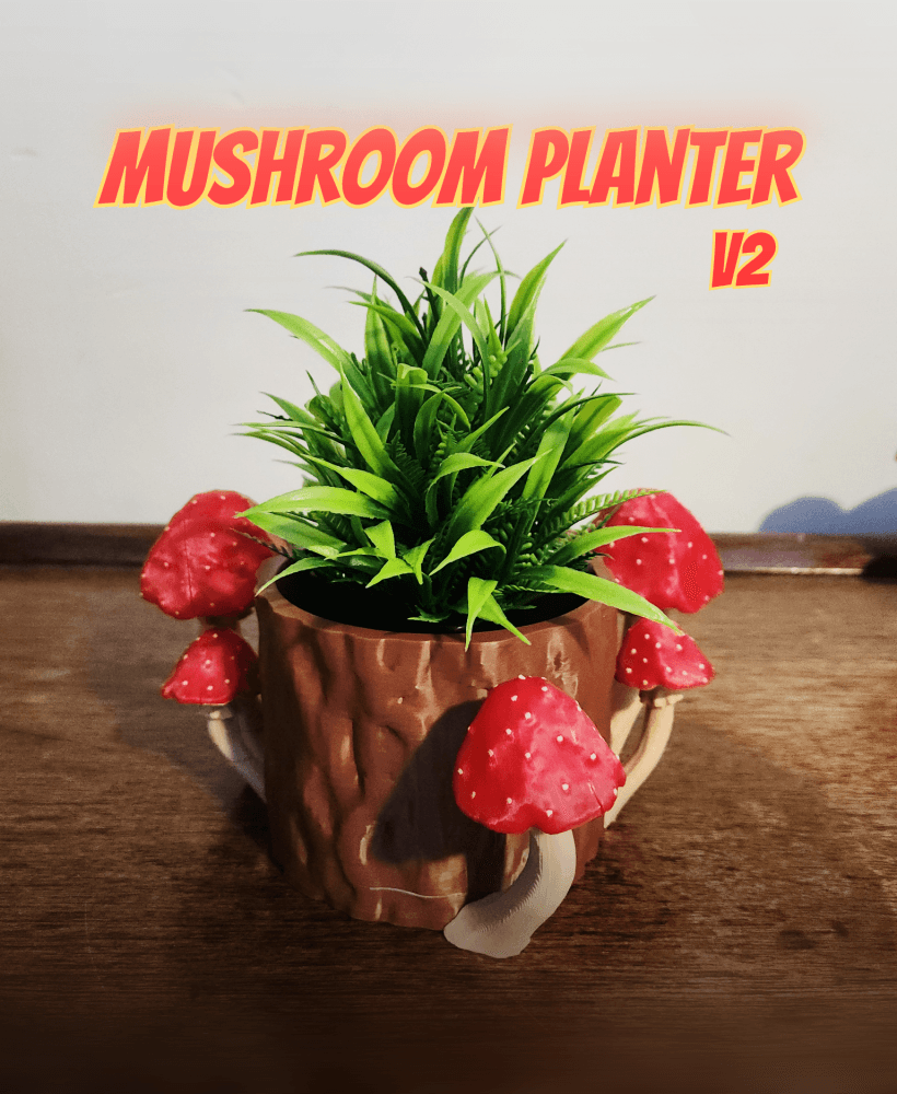 Realistic Mushroom Planter!! 3d model