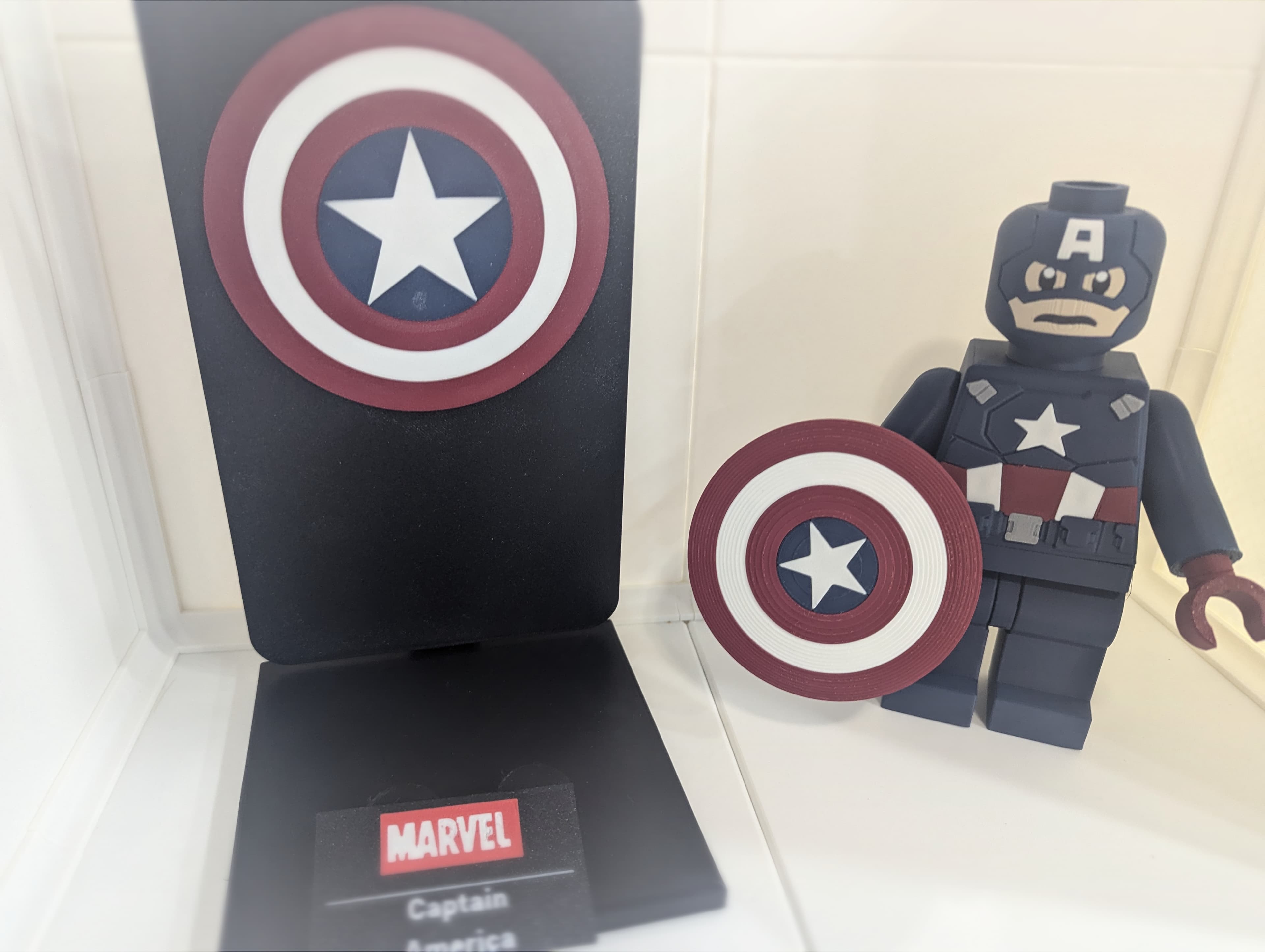 Captain America Backer Plates 3d model