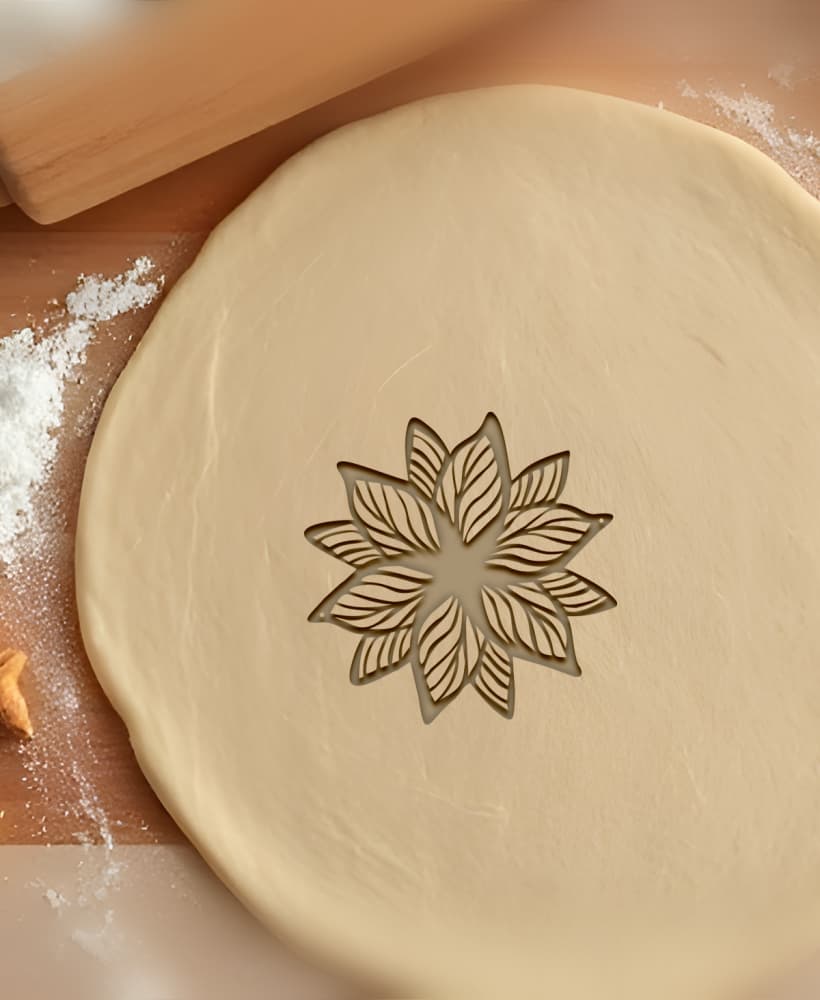 Flower Cookie Cutter, Biscuit Cutter 3d model