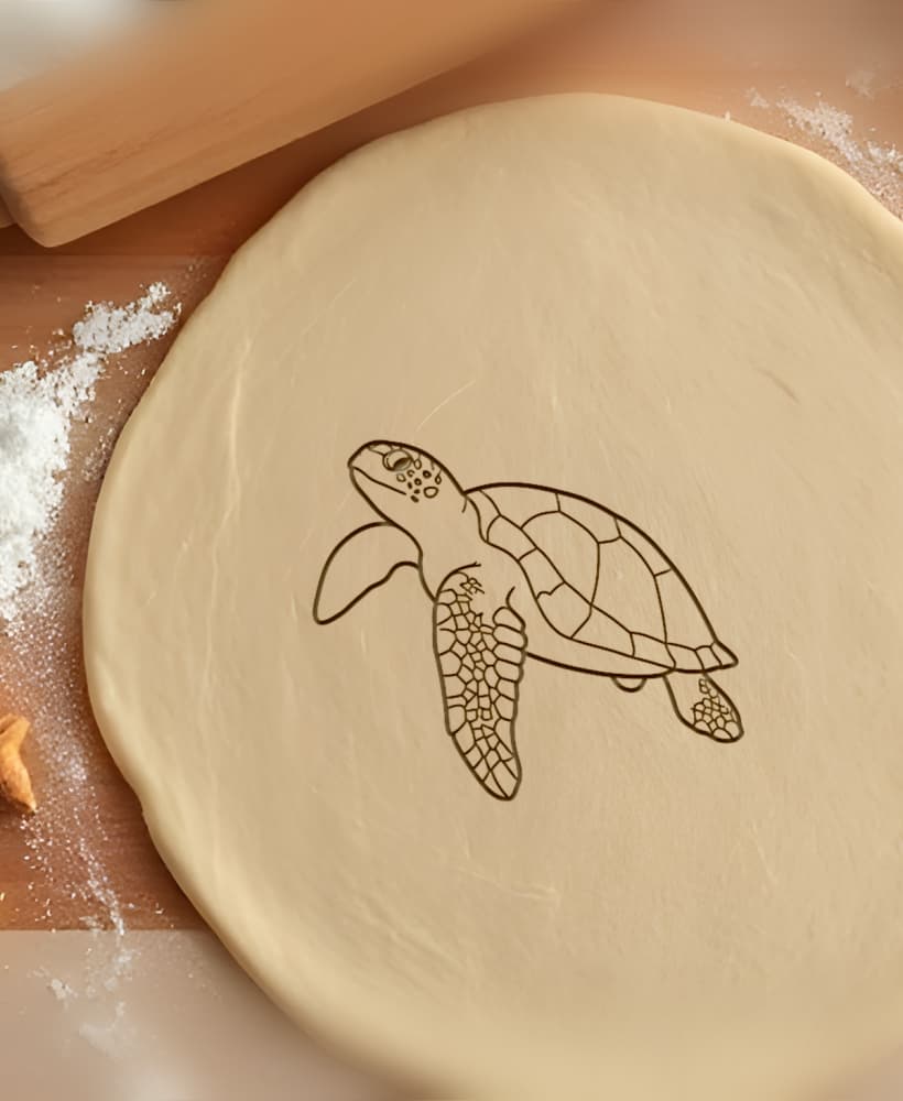 Turtle Cookie Cutter, Biscuit Cutter 3d model