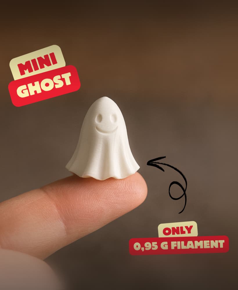 MINI GHOST (FAST PRINT, ONLY 0,95g) / HALLOWEEN DECOR 3d model