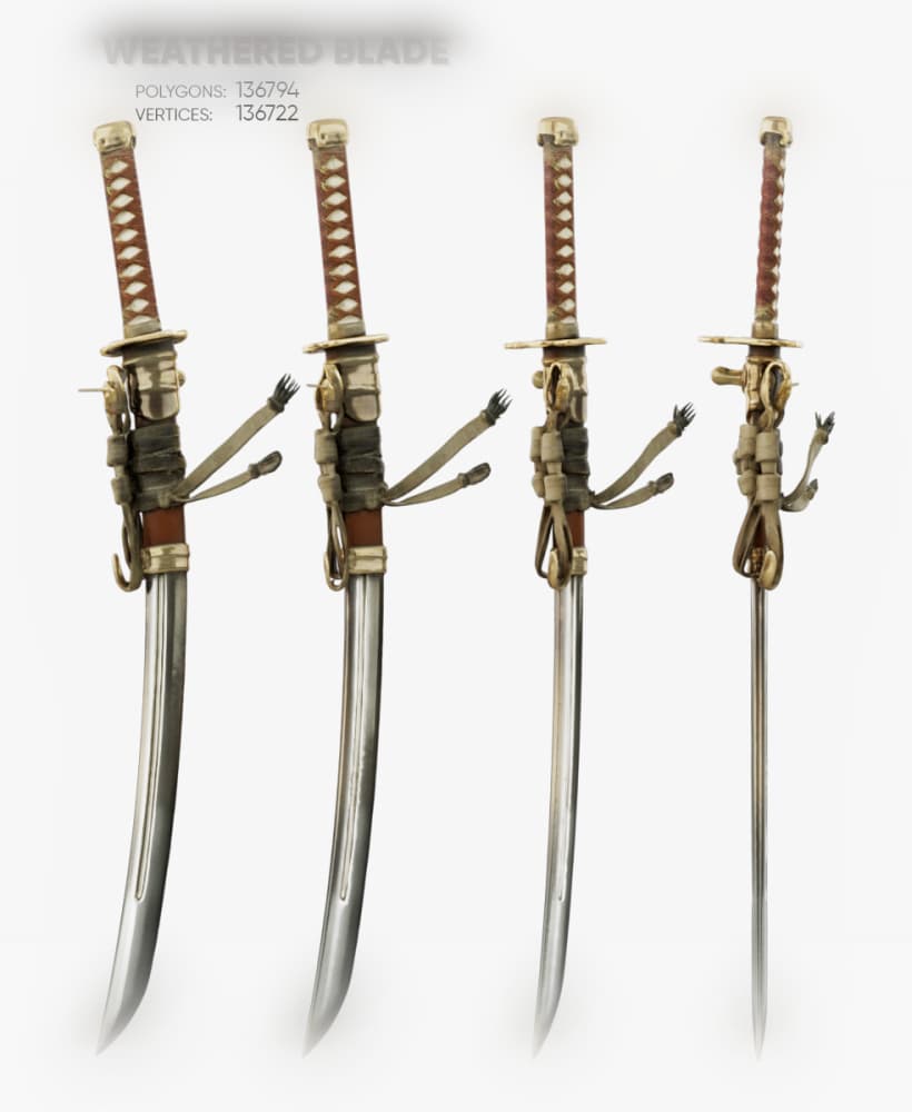 Weathered Blade 3d model