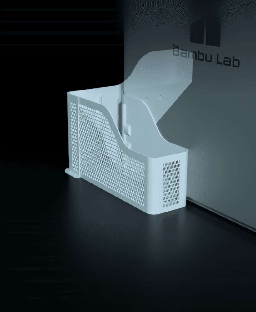 Poop bucket for BBL X1 & P1 series (Removable & Honeycomb-patterned) 3d model