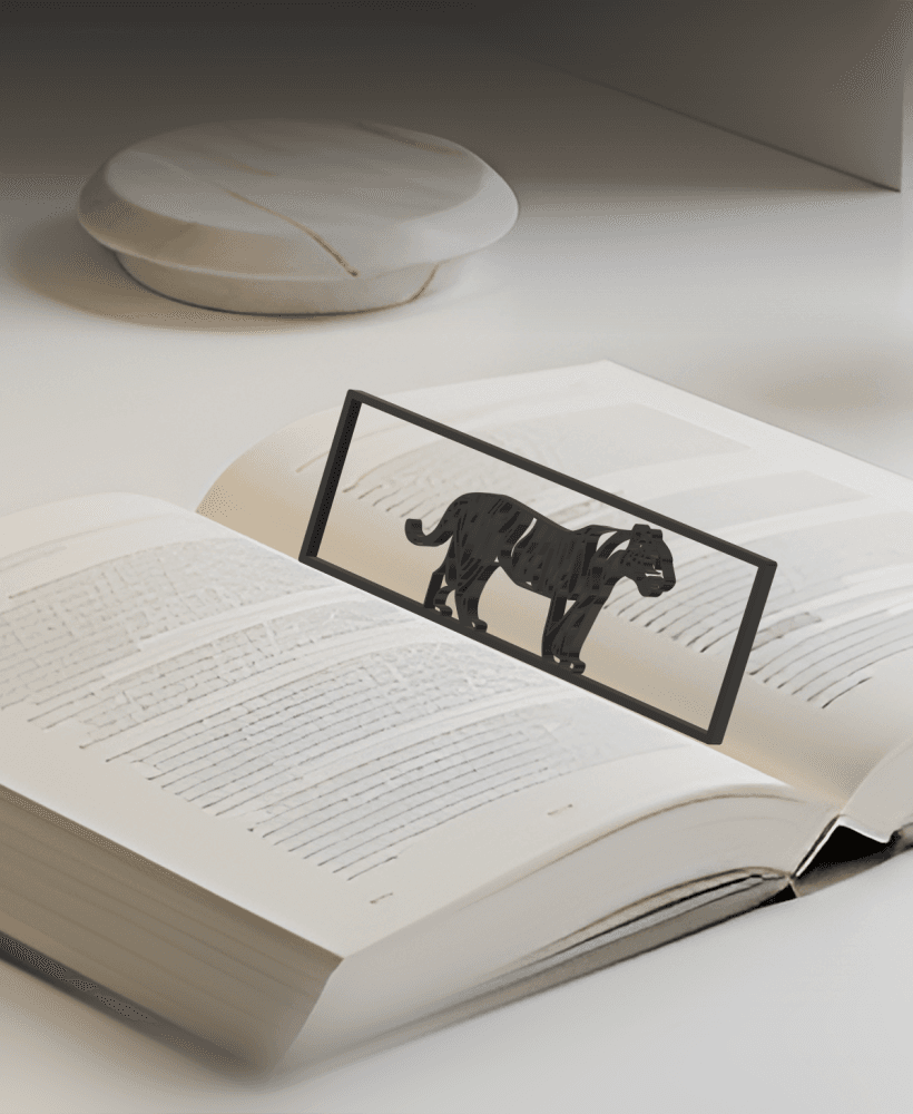 Tiger Bookmark, Creativity Bookmark, Gift Idea 3d model