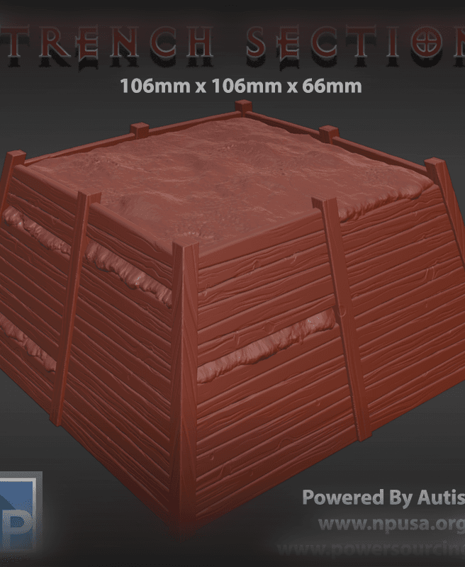 Trench Section 3d model