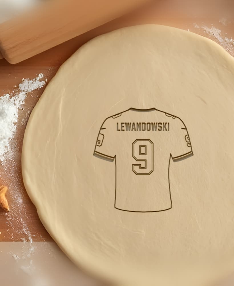 Lewandowski Cookie Cutter, Biscuit Cutter 3d model