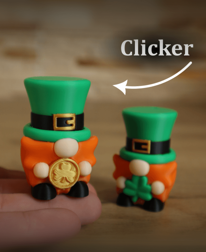 Leprechaun gnome - Clicker 3d model
