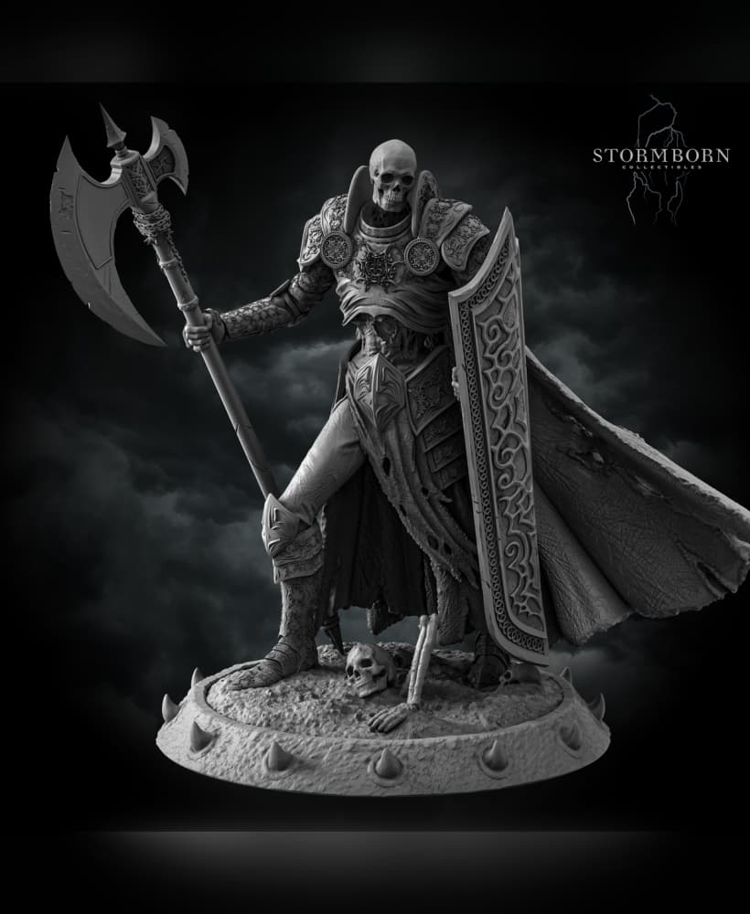 (75mm) Skeleton Commander 3d model