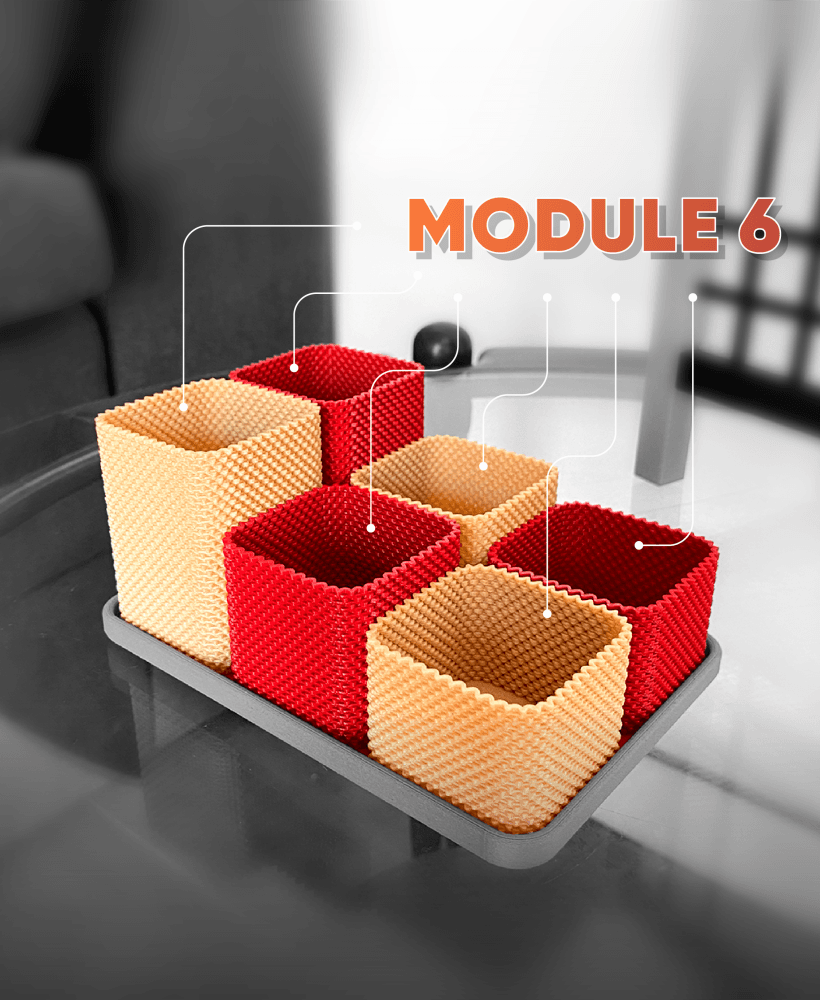 Coregrid Organizer - Storage Solutions & Organizers by Lunfardo 3d model