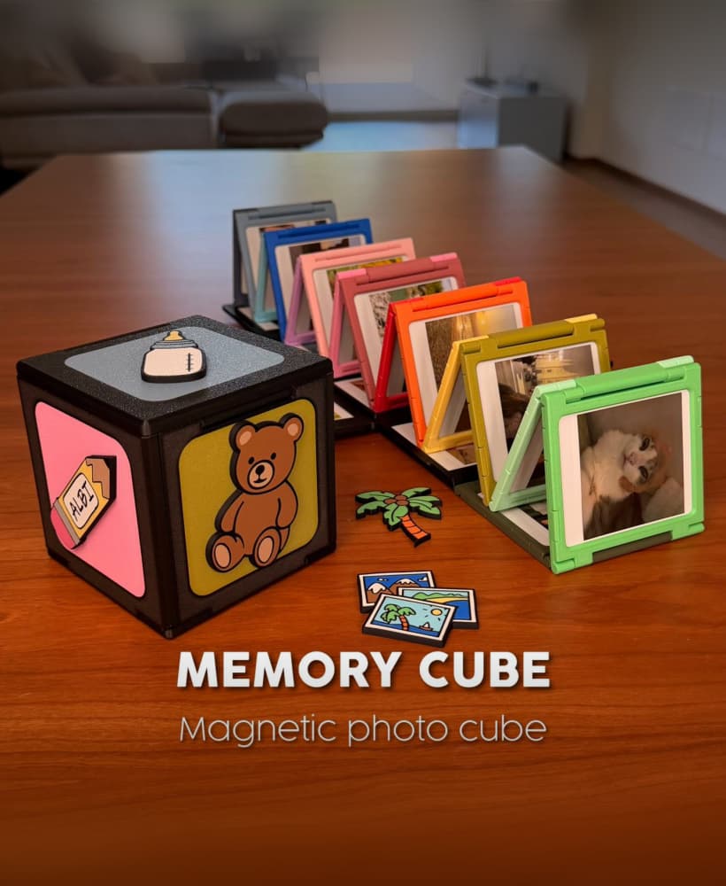 MEMORY CUBE | MAGNETIC PHOTO CUBE 3d model