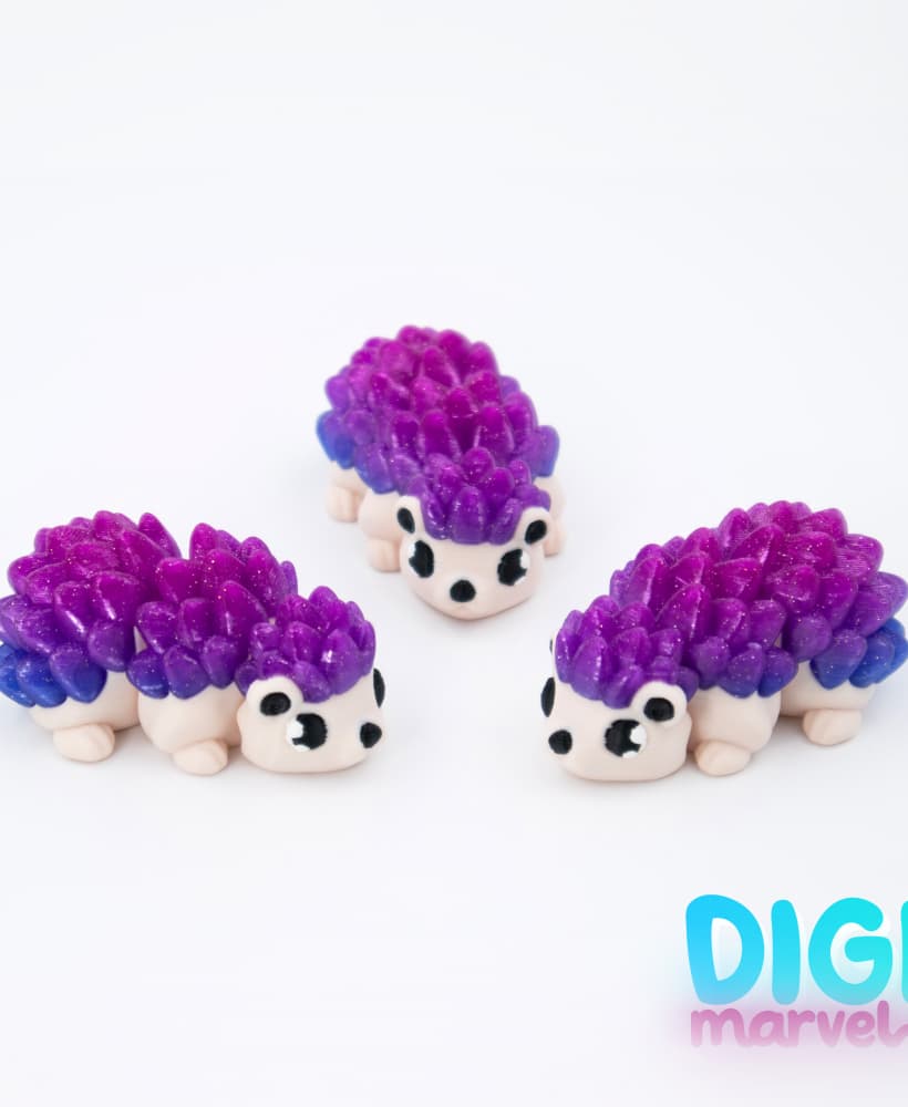Hedgehog Flexi + Keychain 3d model