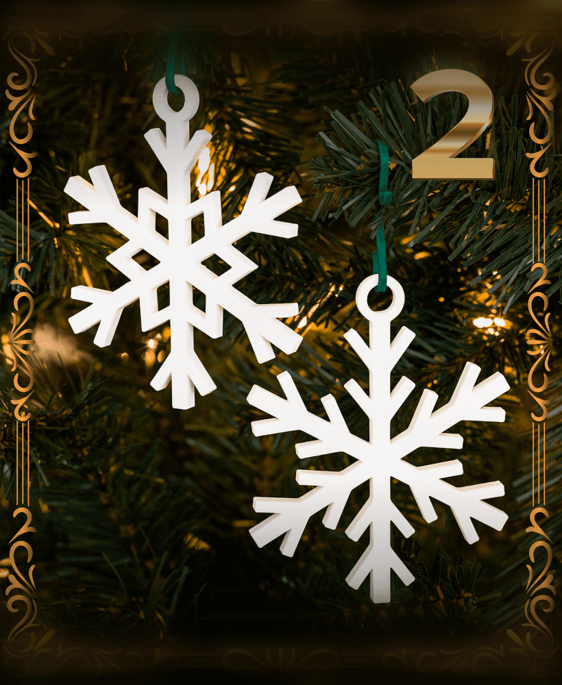 Snowflake Ornaments - Christmas Day 2 3d model