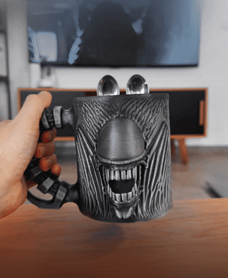 Xenomorph Ice Cream Pint Holder 3d model