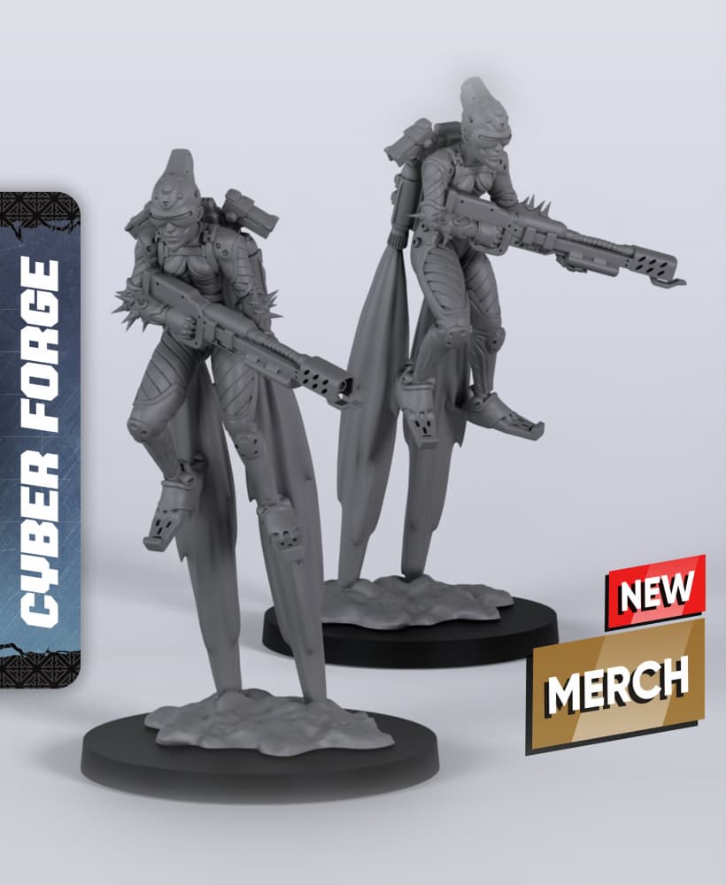 Red Talon - With Free Cyberpunk Warhammer - 40k Sci-Fi Gift Ideas for RPG and Wargamers 3d model