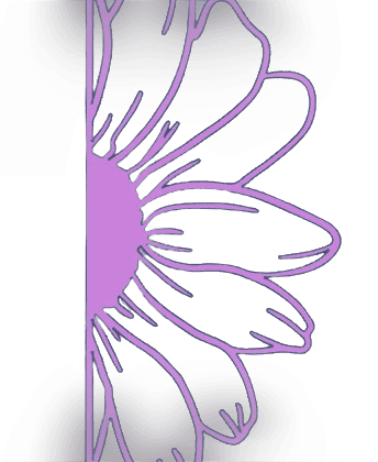 Half Flower Bookmark 1.stl 3d model