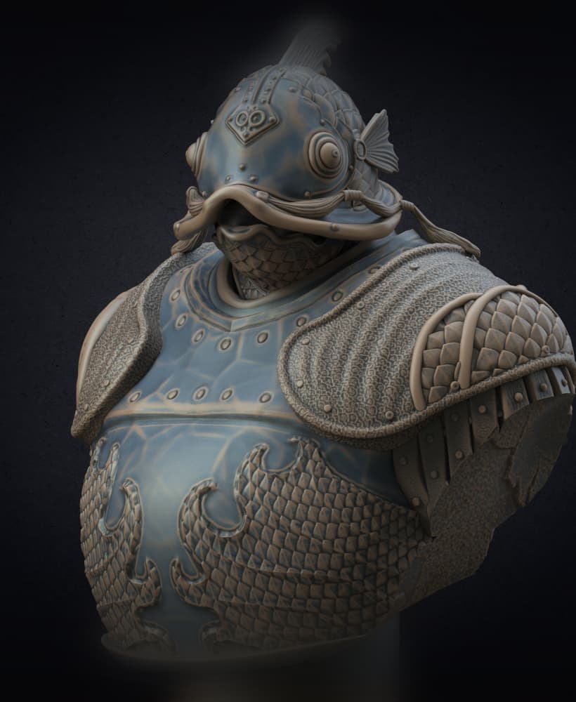 Sir Catfish (Pre-Supported) 3d model
