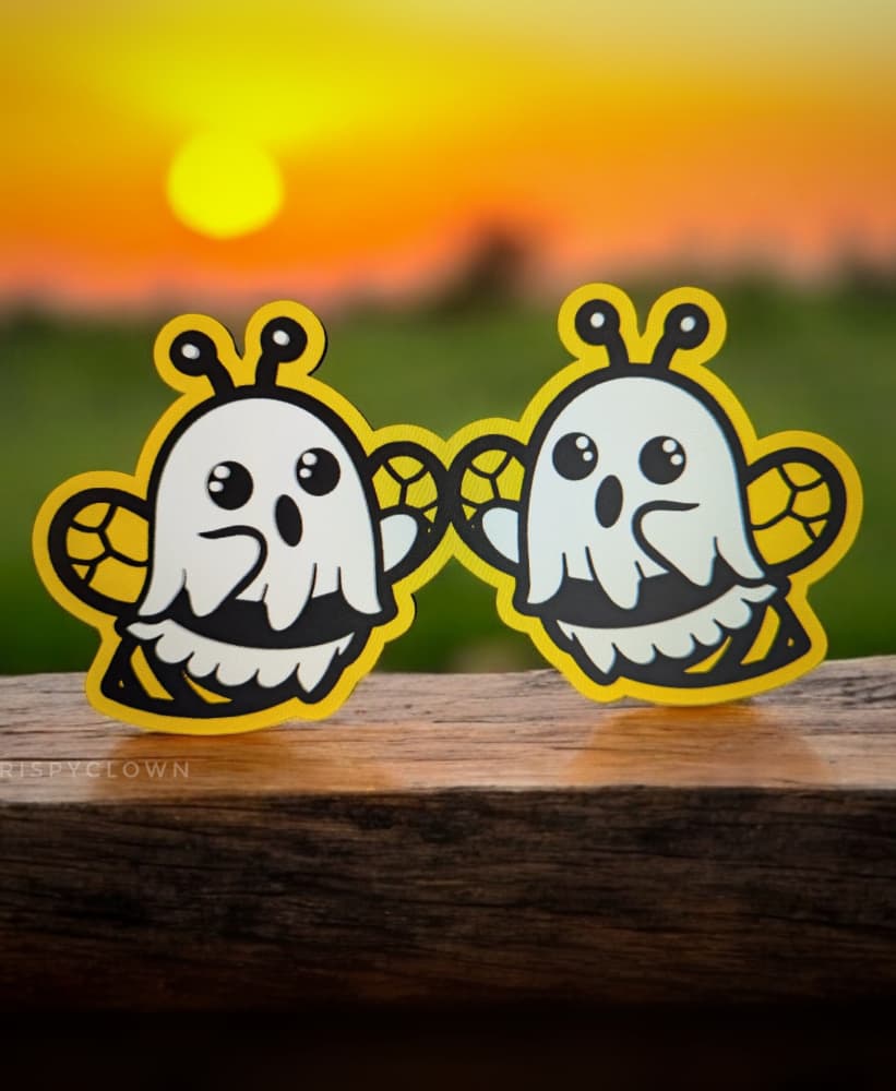 BooBies Sign and BooBee Keyring 3d model