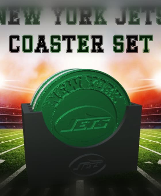 New York Jets Coaster Set (NFL) 3d model