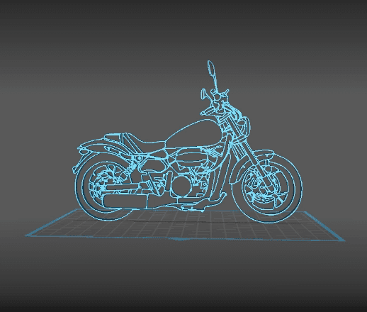Keeway - RKV 125 Wall Art 3d model