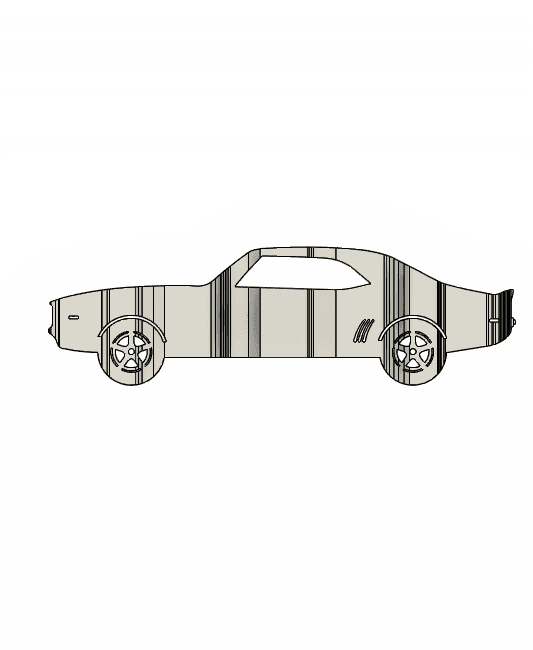 Camaro 69 3D Car Flip Art Desk Display 3d model