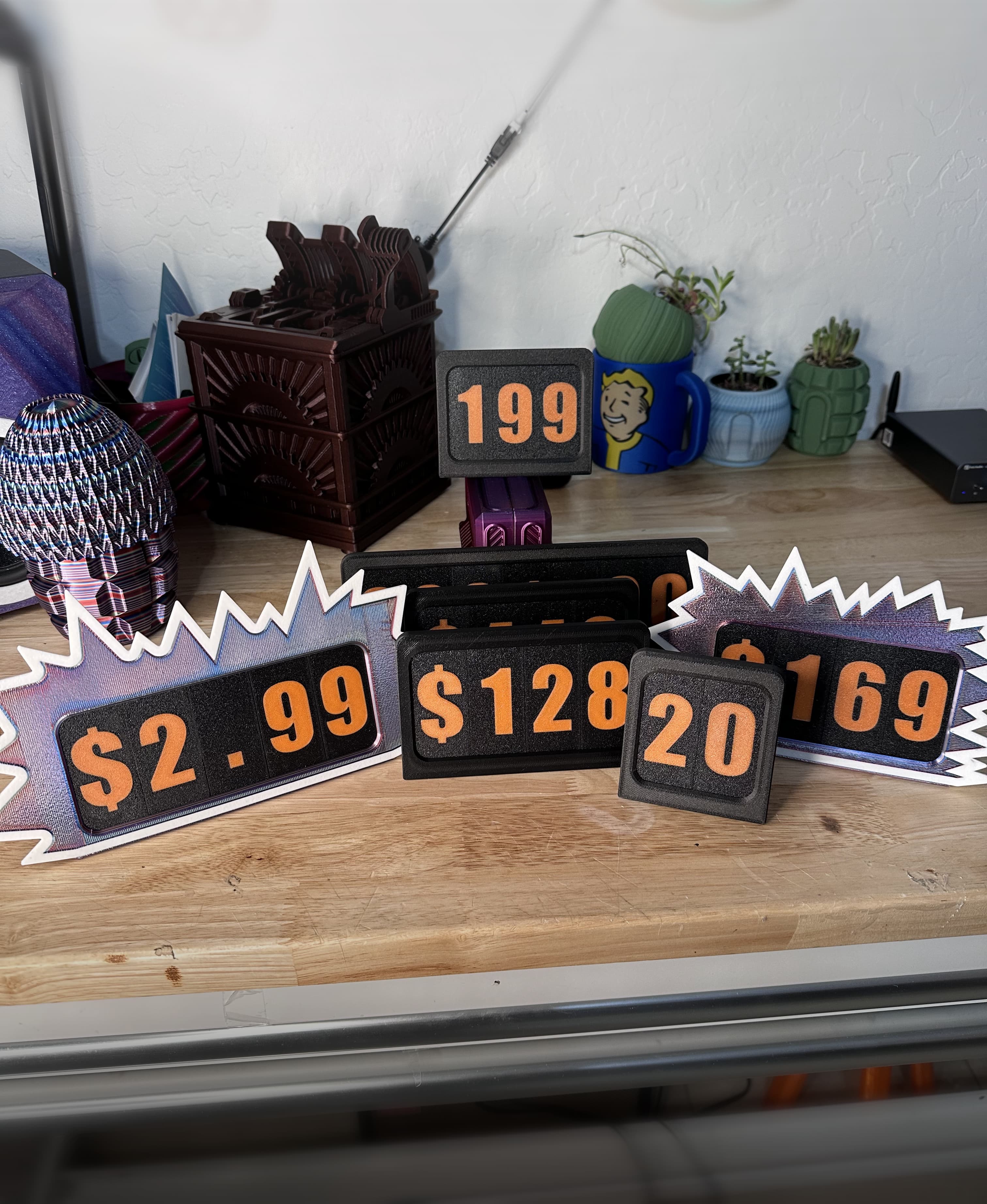 Pricing Stands, In person, shows, craft, fair, cons, etc. pricing stands for your item. 3d model