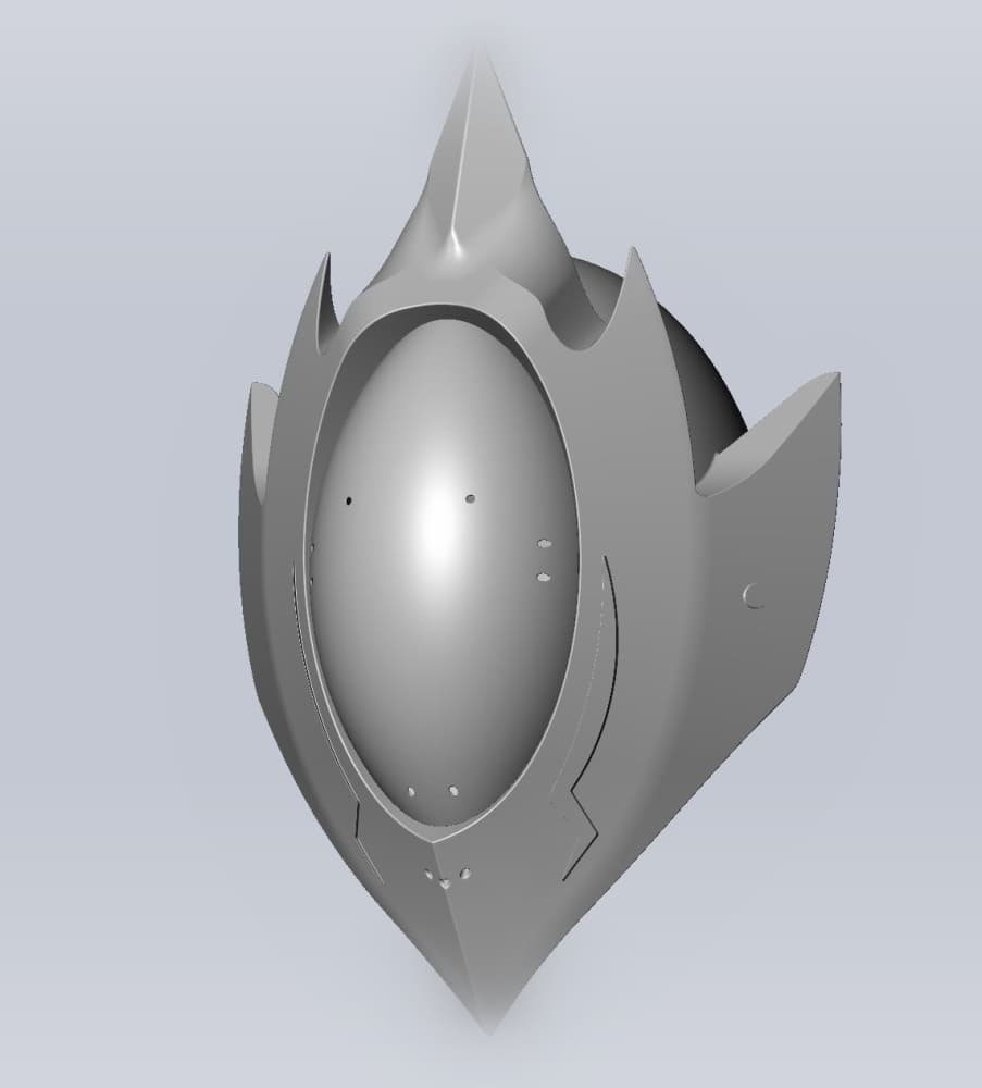Code Geass Zero Mask Printable Model 3d model