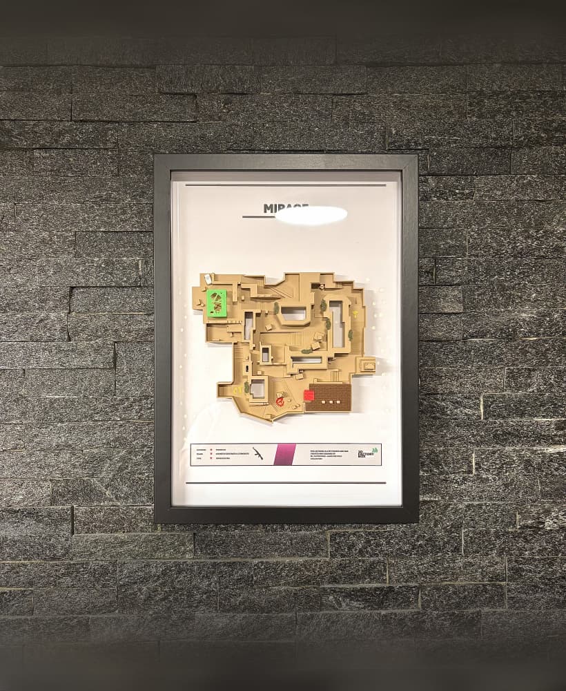 3D Printed Gaming Map - Inspired by "Mirage" - Fan Art 3d model