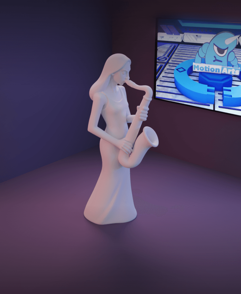 Mulher saxofone.stl 3d model
