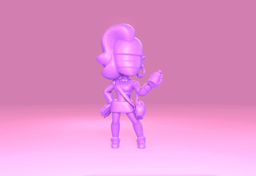 Emz (Original) - Brawl Stars 3d model