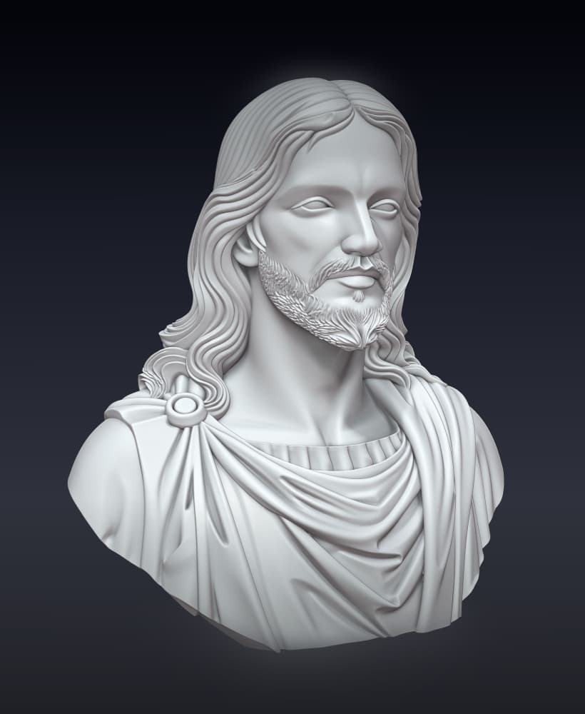 Jesus Bust 3d model