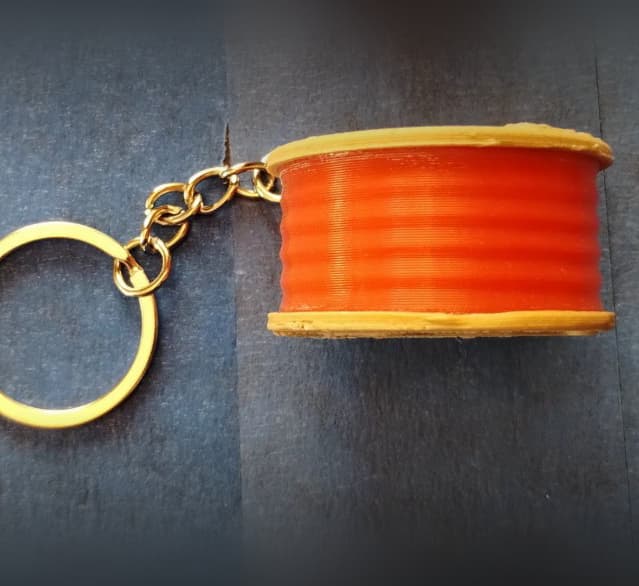 Spool Keychain - No Multicolor System 3d model