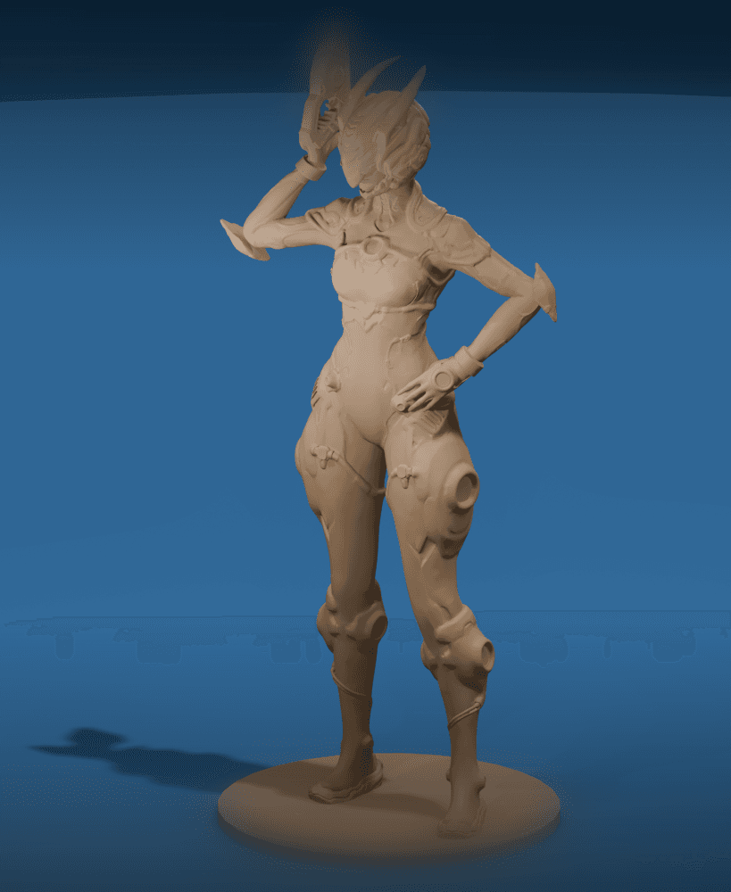 Bunny Space Warrior v2 3d model