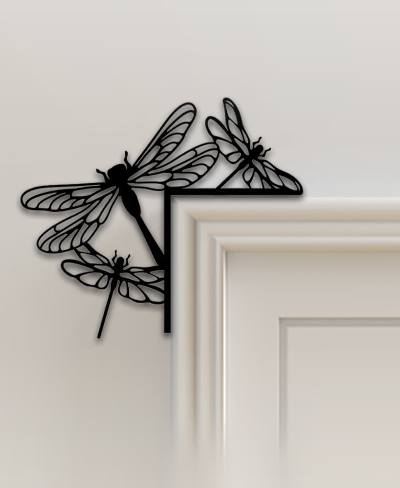 Dragonfly Door Corner Decor 3d model