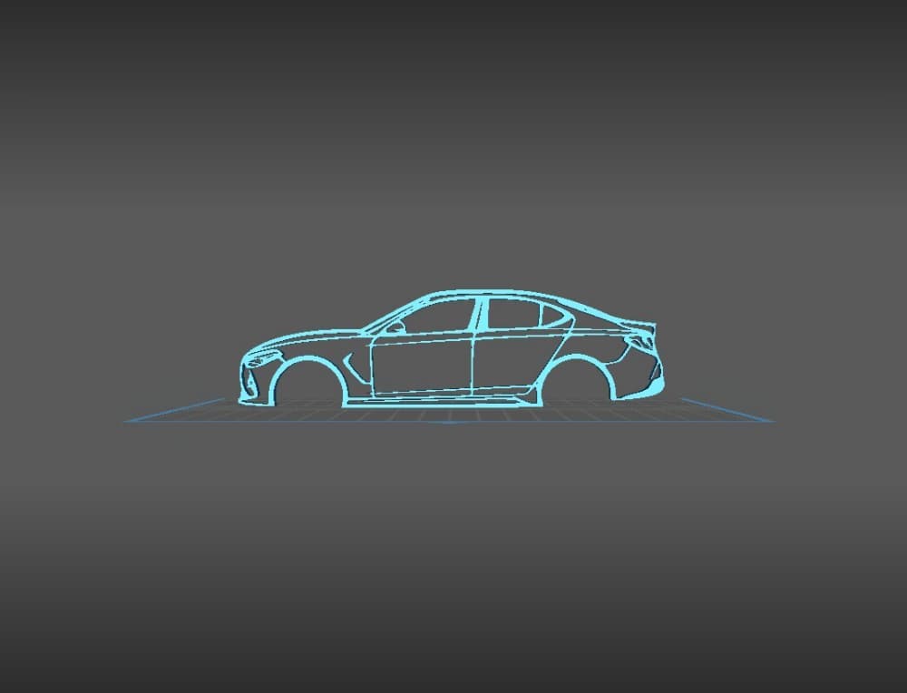 Genesis - G70 Wall Art 3d model