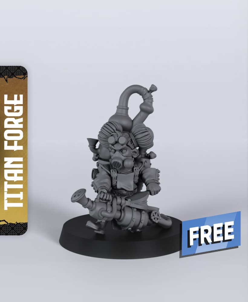 Alchemist - With Free Dragon - 5e DnD Inspired for RPG and Wargamers 3d model