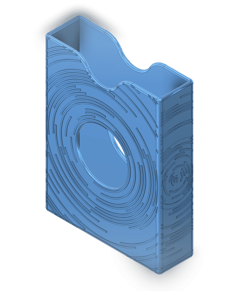 Playing Card Deck Holder β Circular Pattern Edition 3d model