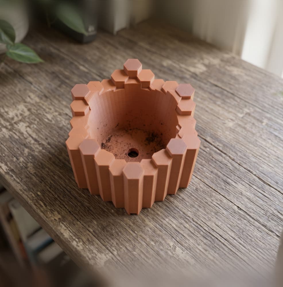 Volcanica Basalt Planter 3d model