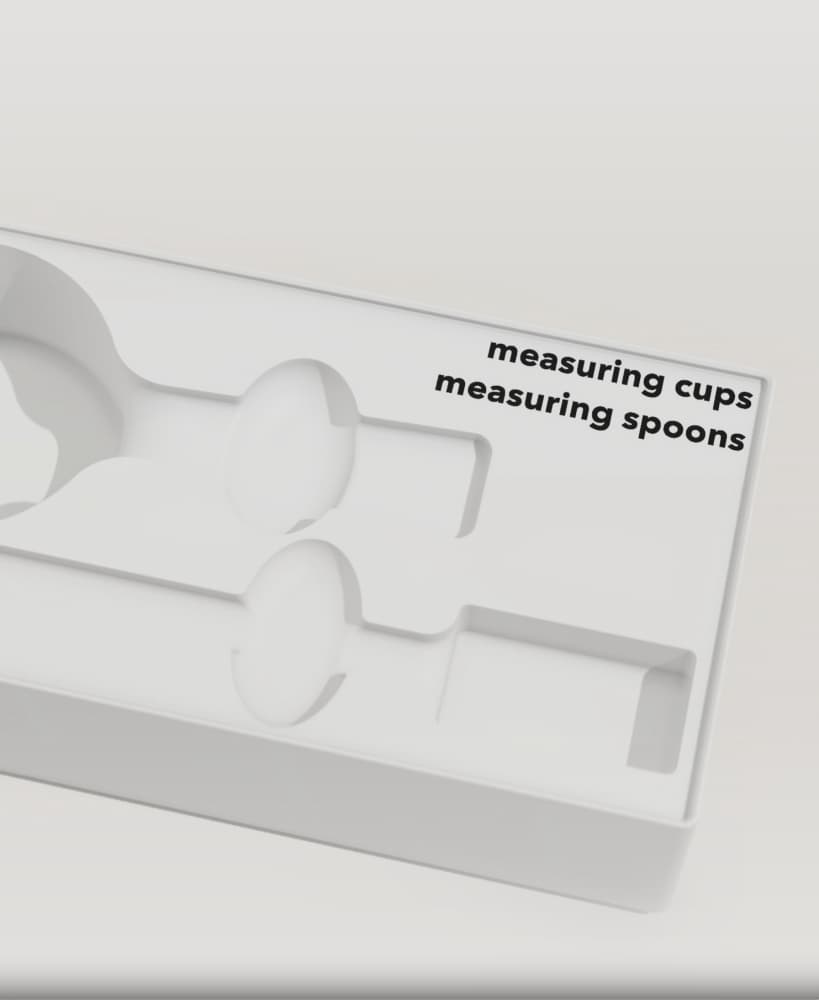 Gridfinity Measuring Cups and Spoons 3d model