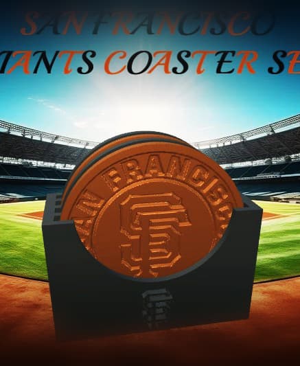 San Francisco Giants Coaster Set (MLB) 3d model