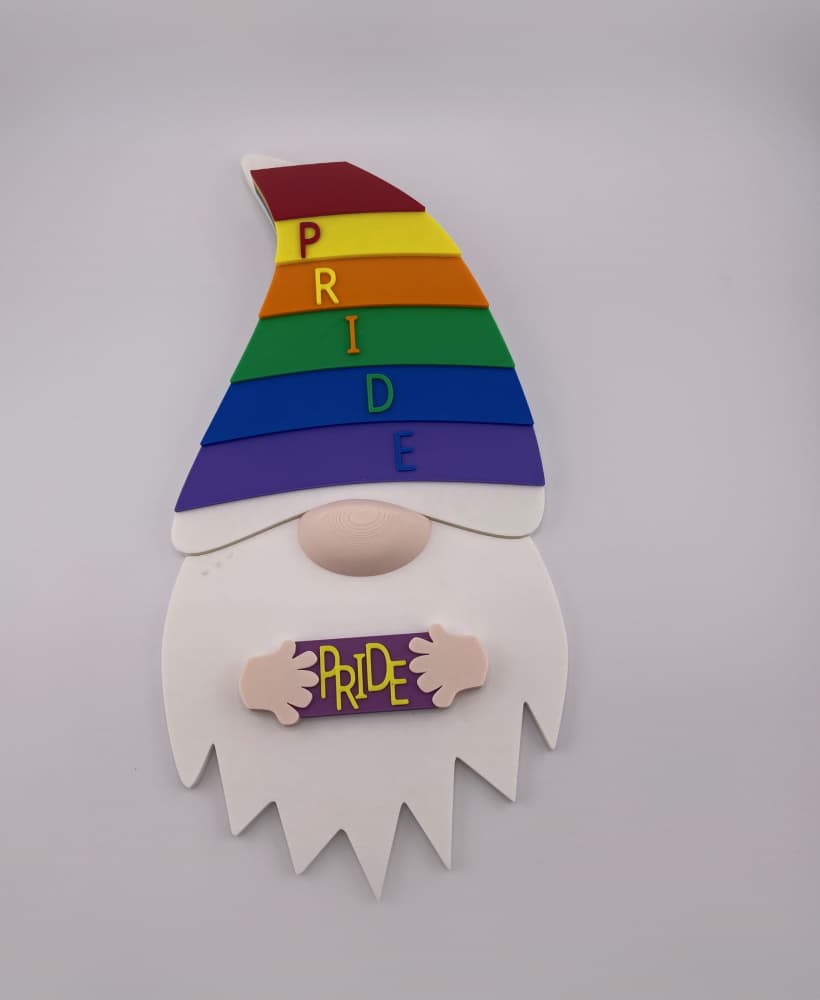 Magnetic Pride Hat Gnome For Modular Sign 3d model