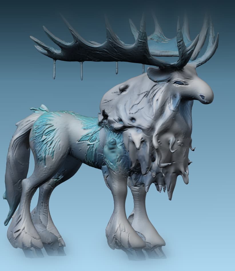 Mystrack - Mist Frosted Moose - FREE For Personal Use! 3d model