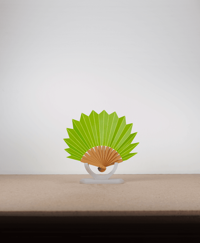 Folding Palm Hand Fan (Mini) 3d model