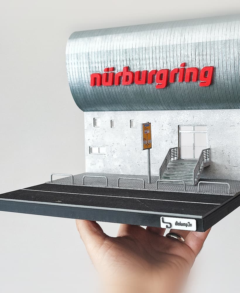 Nurburgring Diorama for Hot Wheels and 1:64 Diecast Cars & Figure 3d model
