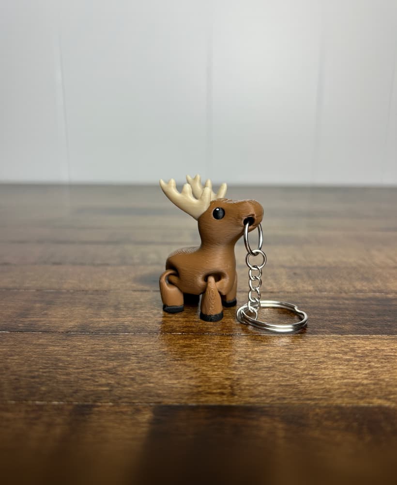 Moose Fidget Keychain 3d model