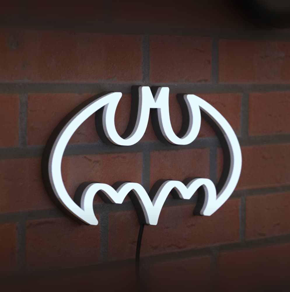 BATMAN Cartel Neon LED 3d model