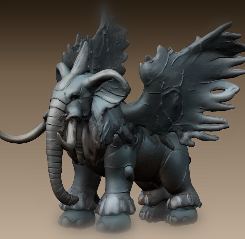 Aethertusk - The Sky Guardian - FREE For Personal Use 3d model